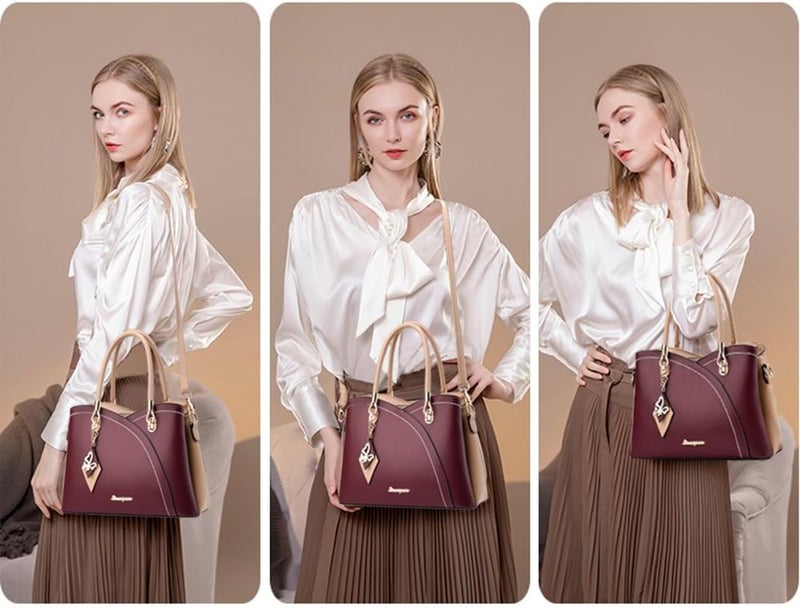 SiMYEER Purses and Handbags Top Handle Satchel Shoulder Bags Messenger Tote Bag for Ladies - Image 2